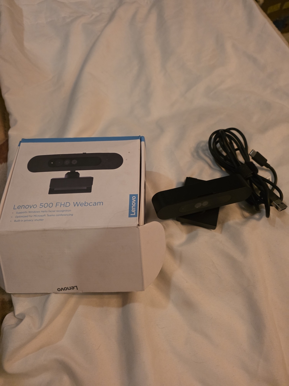 Lenovo 500 FHD Webcam - Black